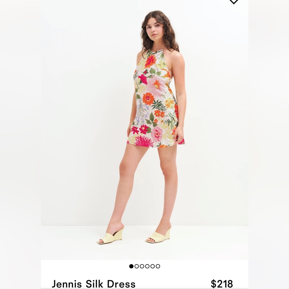 Reformation Jennis Silk Dress